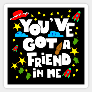 you ve got a friend in me with stars and toys Sticker